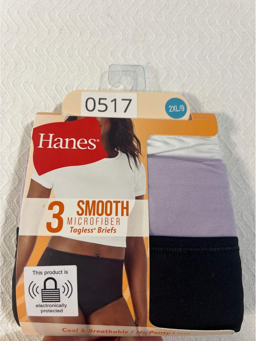 Hanes 3-Pack Smooth Microfiber Tagless Men's Briefs Size 2XL